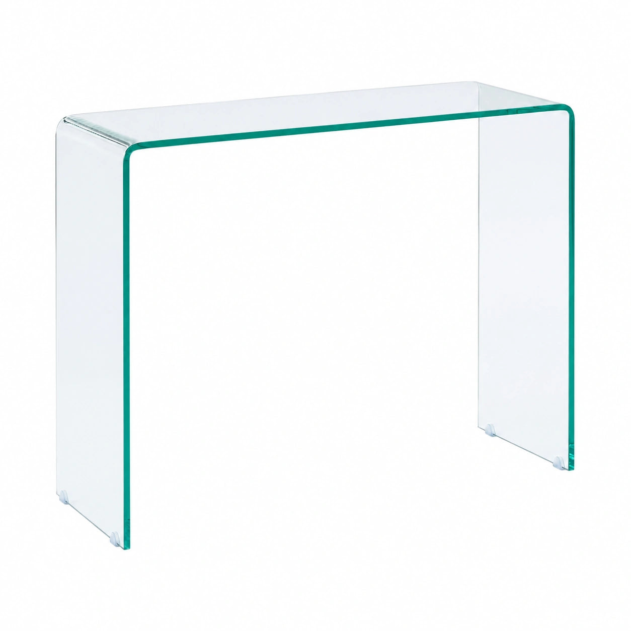 Coiffeuse, en verre, coloris transparent, pour la chambre