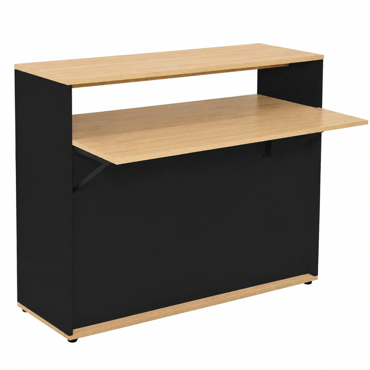 Table à manger, extensible, 2 places, coloris noir, pour la salle à manger
