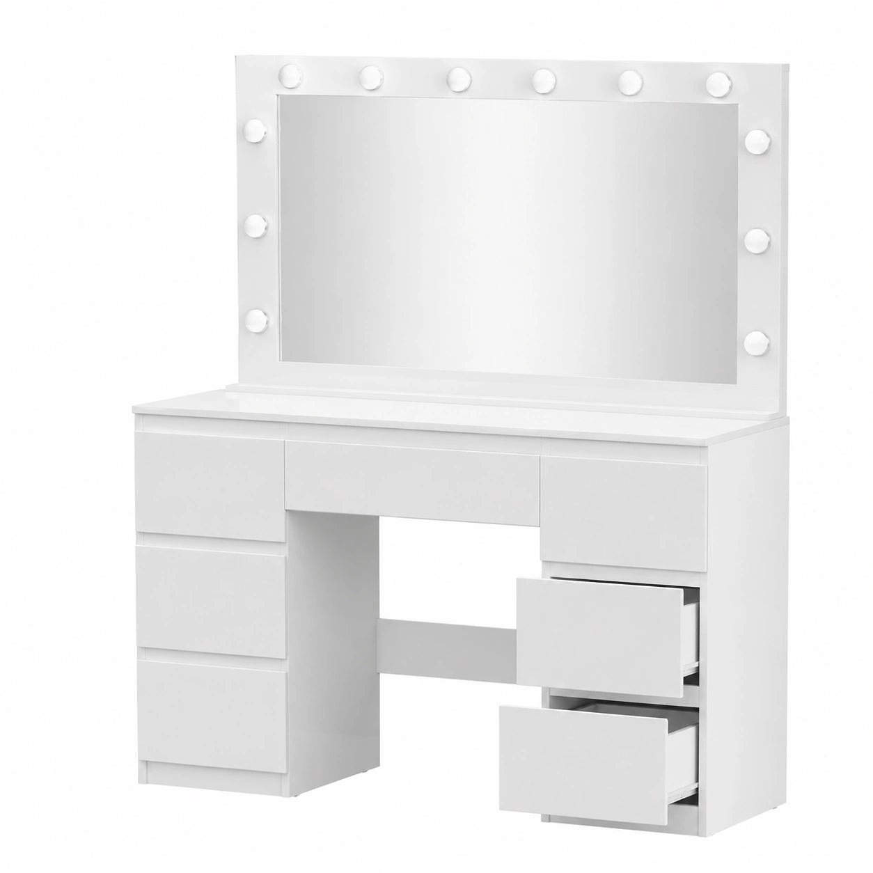 Commode, réglable, avec rangement, avec tiroirs, coloris blanc, 120 x 40 x 140 cm, pour la chambre ou le salon
