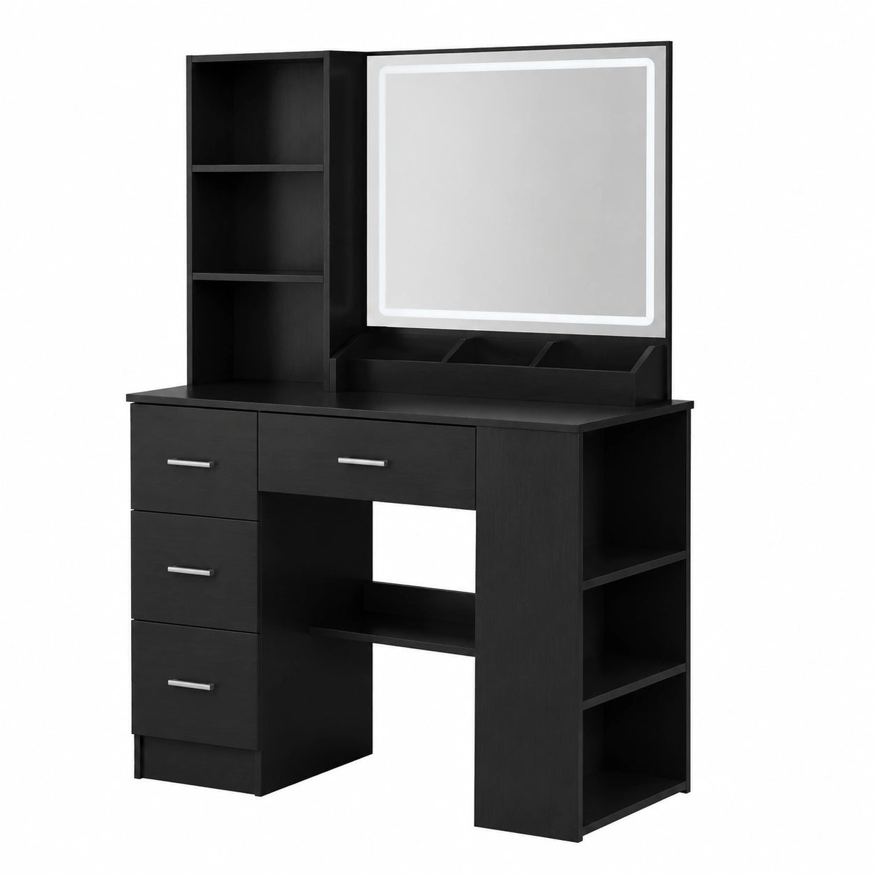 Armoire, avec rangement, avec tiroirs, coloris noir, pour la chambre
